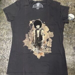 Sly and the Family Stone Black T-Shirt women’s medium